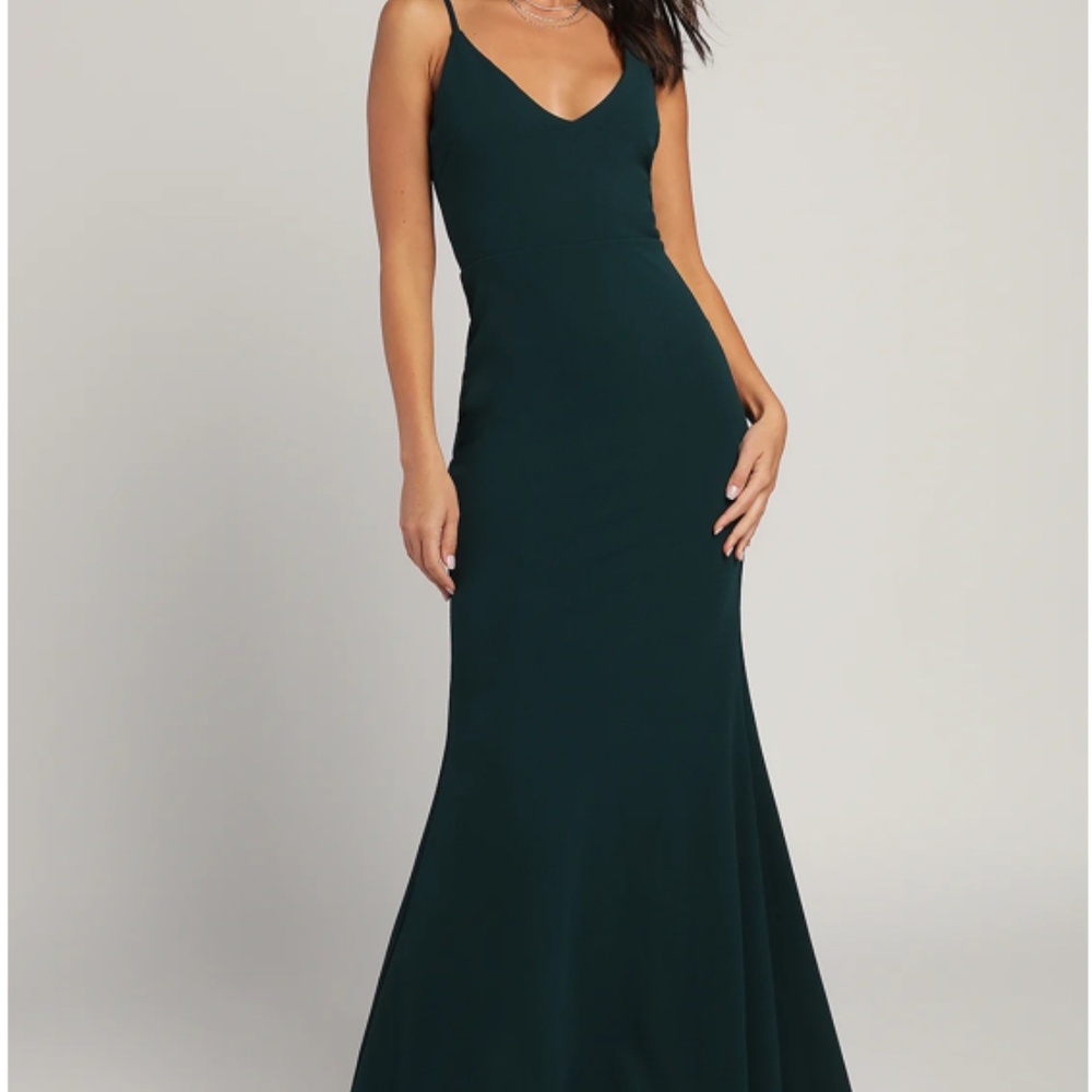 Infinite Glory Forest Green Maxi Dress - Lulus